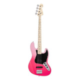 Baixo Sx Sbm1 Jb 4c Basswood Braco Maple Pt Pink Twilight