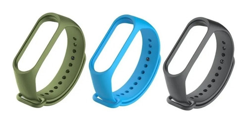 Kit Top 3 Pulseiras Para Mi Band 3 Ou 4 + Película Brinde