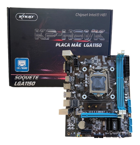 Placa Mãe Lga 1150 H81 Ddr3 4ª Geração Intel I3 I5 I7 Hdmi