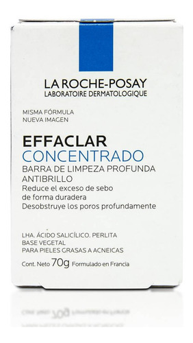 La Roche-posay Effaclar Barra Dermatológica X 70g