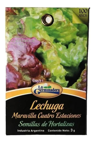 Semillas Lechuga Cuatro Estaciones La Germinadora Salamanca