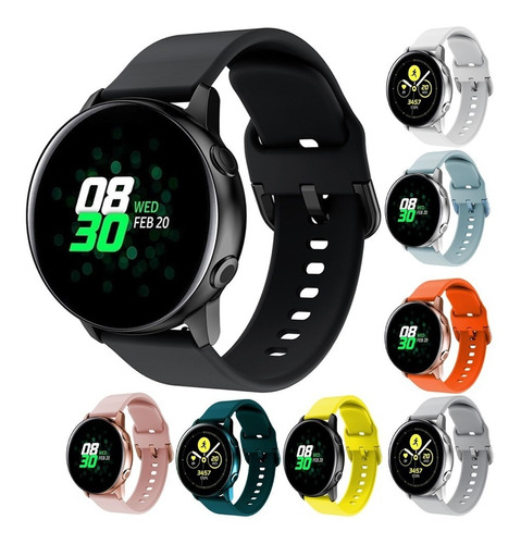 Kit 3 Correas Sport Silicon Colors Para Galaxy Watch Active