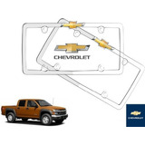 Par Porta Placas Chevrolet Colorado 2004 A 2013 Original