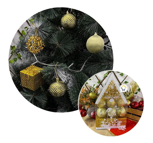 Bolas Navideñas X12 Esferas Decorativas Navidad Jhzj2110