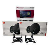 Estereo Pantalla Pioneer+2 Par Bocinas 6.5 Jbl+adap V-drive 