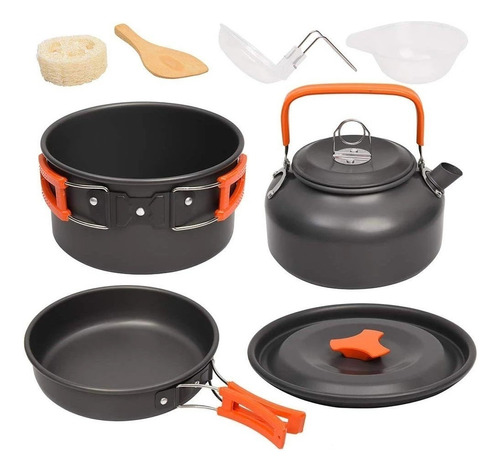 Kit De Utensilios De Cocina De Camping Juego De Cocina Sarté