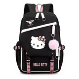 Bonita Mochila Escolar De Hello Kitty For 1-6 Grados W