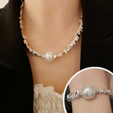 Collar Y Pulseras Con Colgante De Perlas Moda Joyería Mujer