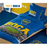 Juego De Sábanas Boca Juniors Twin Size (licencia Oficial)