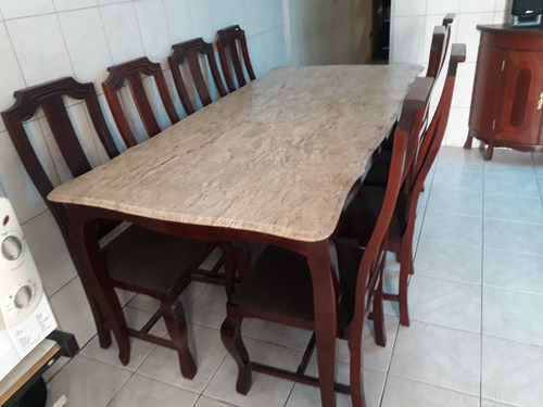 Mesa De Jantar 8 Cadeiras Com 1 Balcão E 1 Aparador