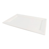 Plato Playo Fuente Plana Bandeja Porcelana 30x20 Cm Blanca Oxford Rectangular Gastronomia Restaurant Primera Calidad Bz3