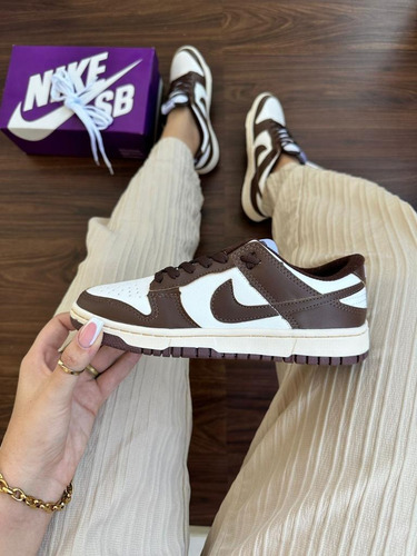 Tenis Air Sb Dunk Low Pro Cacao Wow Original Couro Basquete