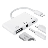 Lxjtht - Adaptador Usb Para iPhone, 3 En 1 Usb Otg Con Puert