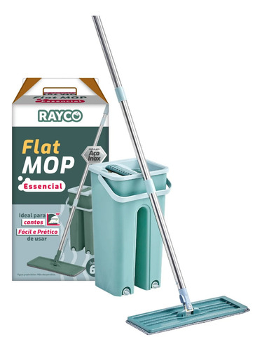 Mop Flat Esfregrão Mágico Rodo Industrial Rápido Novidade