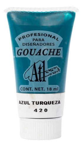 Pinturas Gouache Atl Semi Líquida Tubo 18ml Color Color Azul Turquesa