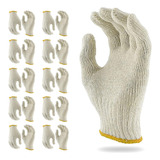 Abc String Knit Work Gloves. Cotton And Polyester String Kni