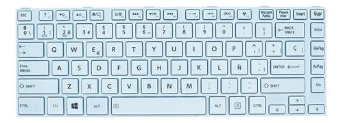 Teclado Toshiba L800 L805 L830 L835 L840 L845 Español Color Blanco