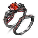 Joyas Góticas, Anillos De Calavera Para Halloween, Punk De C