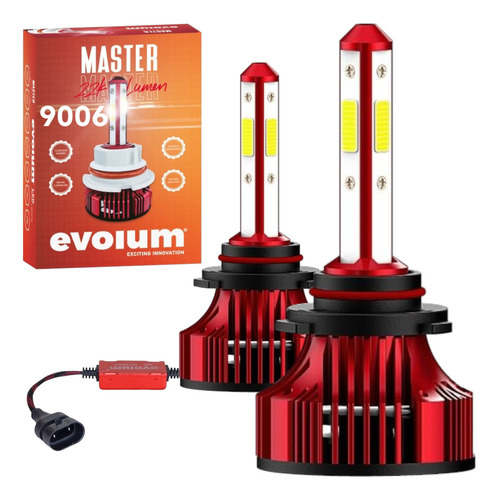 Kit De Focos Led Para Auto 4 Caras Master 22000lm Luz Blanca