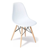 Silla Eames X 4 Diseño Moderno Patas Madera Cocina Comedor