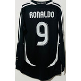 Jersey Real Madrid Manga Larga 2007 Visita Ronaldo