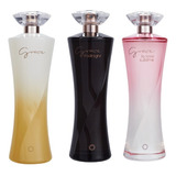 Kit 3 Perfume Feminino Grace, Fragrância Amadeirado Original