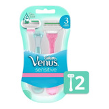 Aparelho De Depilar Gillette Venus Sensitive Com 2 Unidades