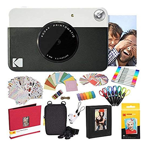 Kodak Printomatic Instant Instant (negro) Todo En El Papel Z