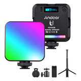 Kit De Luces Led De Bolsillo Andoer W64rgb Para Vídeo