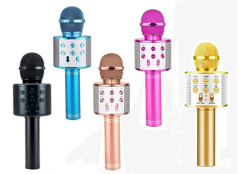 Micrófono Karaoke Niños 5w Bluetooth Efectos De Voz Parlante