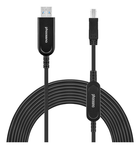 Phoossno Cable De Extensin Usb 3.0 A A B Usb Ptico Activo 10