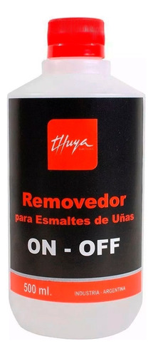 Removedor Quita Esmalte Semipermanente On Off Thuya X 500 Ml