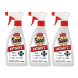 Anti Mofo Desodorizador 330ml Sanol Ambientes Roupa Kit 3und