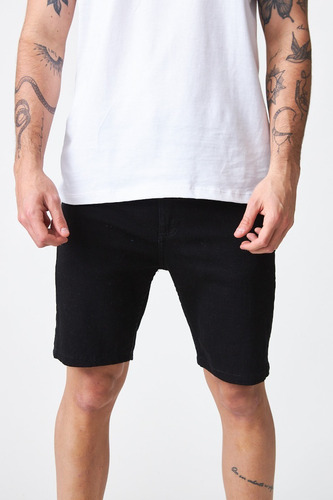 Bermuda Denim Jean Element E01 Negra Short Hombre