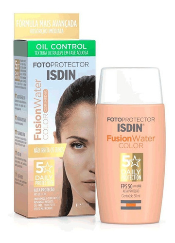 Fotoprotetor Isdin Fusion Water Color Fps 50 50ml