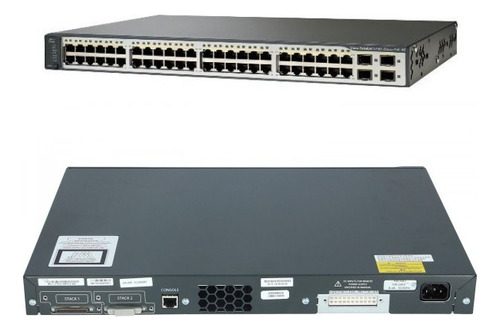 Cisco Catalyst 3750 Ws-c3750-48ps-s 48x 10/100 Poe + 4 Sfp 1