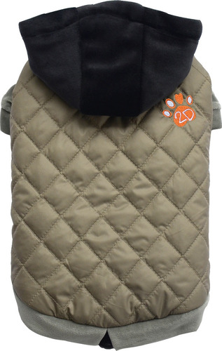 Parka Perros Impermeable Con Polar Beige Con Gorro - Grande