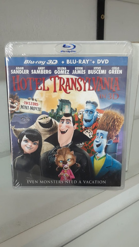 Blu-ray 3d + Blu-ray + Dvd  -- Hotel Transylvania