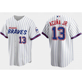 Camiseta M. L. B. Atlanta Braves #13 Acuña Jr.    - X L -