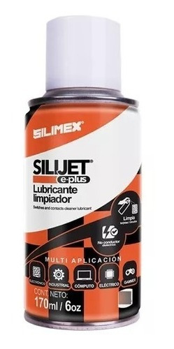 Silijet E-plus Lubricante Limpiador Silimex 170ml