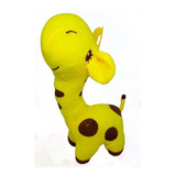 Brinquedo Pelúcia Para Cães Girafa Divertida Cor Amarelo Desenho Girafa