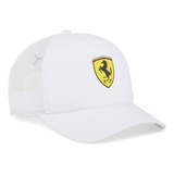 Gorra Puma Para Hombre Ferrari Sptwr Race Trucker Cap Blanco