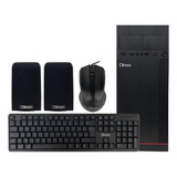 Gabinete Para Pc Con Fuente Teclado 2 Parlantes Mouse Dinax