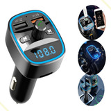 Transmissor Veicular Com Bluetooth Receptor Fm Mp3 Usb Carro