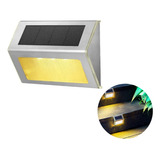 Luz Solar De Escalera De Acero Inoxidable 3led