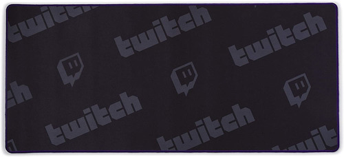 Mouse Pad Extendido 90x40cm Twitch Gamer Negro Azul