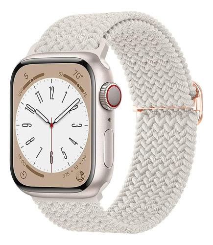 Correa Nylon Trenzado +hebilla Para Apple Watch Todas Series