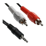 Cable Auxiliar Mini Plug A 2 Rca 3 Mts Audio Mp3 Pc Celular