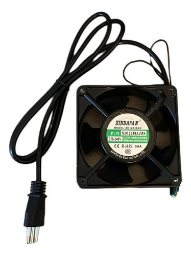 Ventilador Turbina 12x12cm 220vac Incluye-enchufe Rack