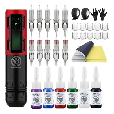 Kit De Tatuaje De Aguja De Tinta Inalámbrica